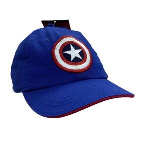 Marvel Captain America Kid Large Baseball Cap Shield Logo Adjustable NEW NWT